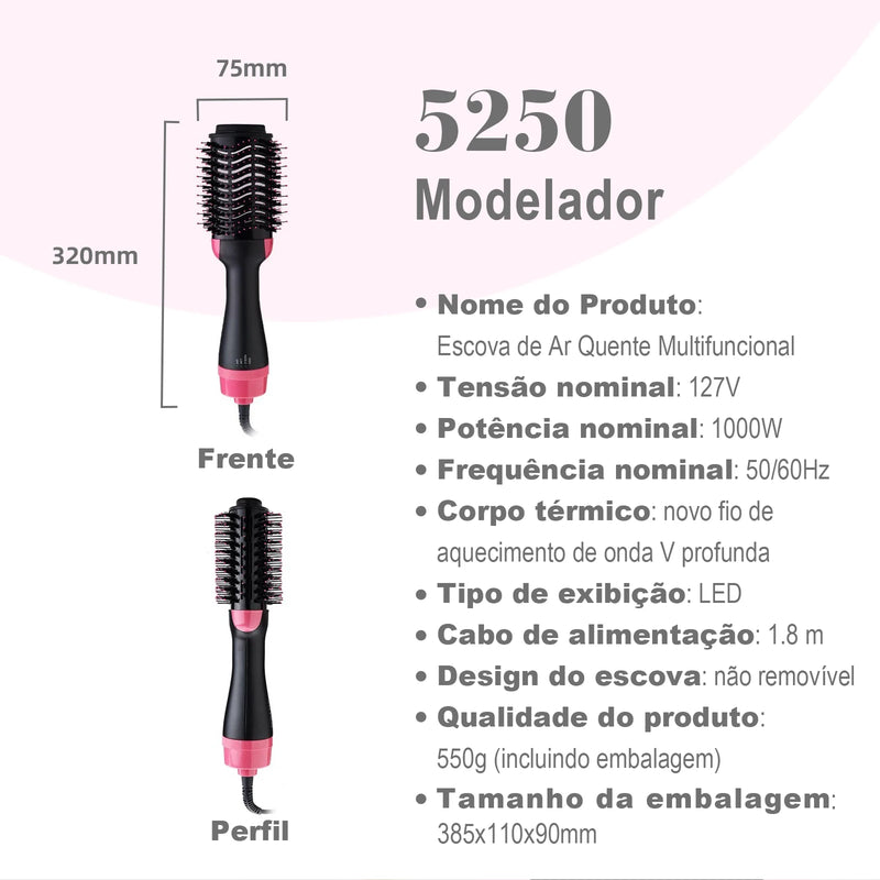 Secador e Modelador de Cabelo 3 em 1 COIBEU